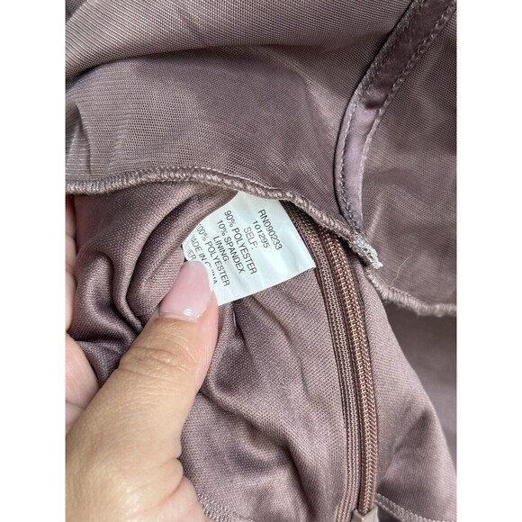 Kendall & Kylie Maroon Corset Small Coquette Velvet Spaghetti Strap Cropped - Picture 4 of 4